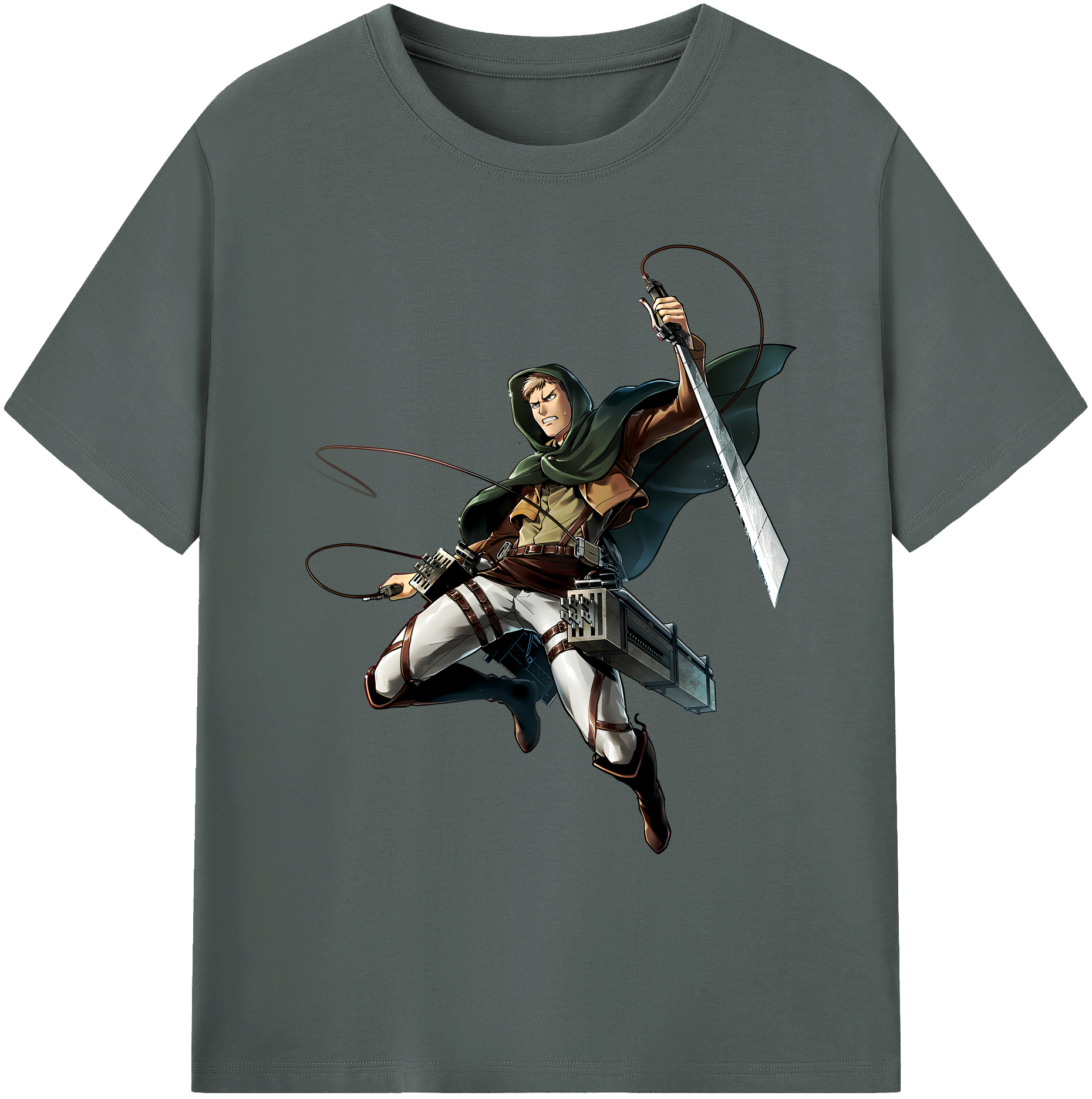 （画像用） 進撃の巨人 Attack on Titan 綿100％ メンズ半袖Tシャツ｜肌触りやわらか＆通気性